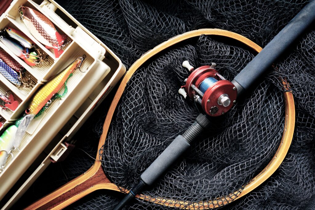 fishing, fishing rod, fishing lures